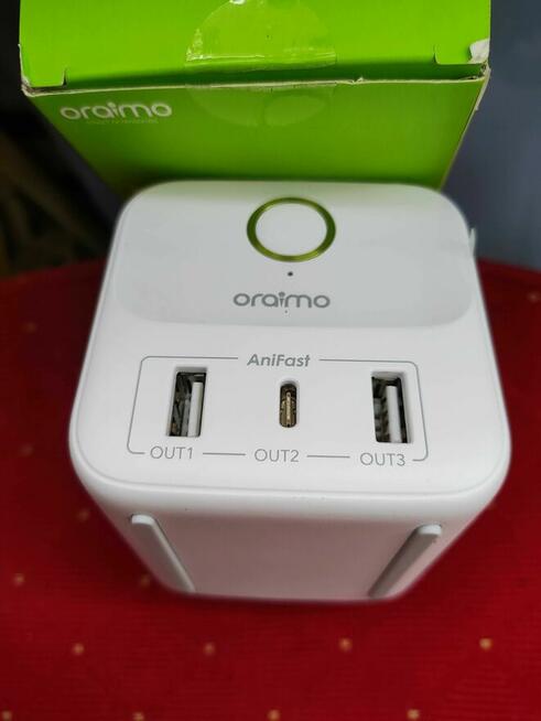 Przedłużacz Kostka ORAIMO ładowarka Listwa Hub USB USB-C