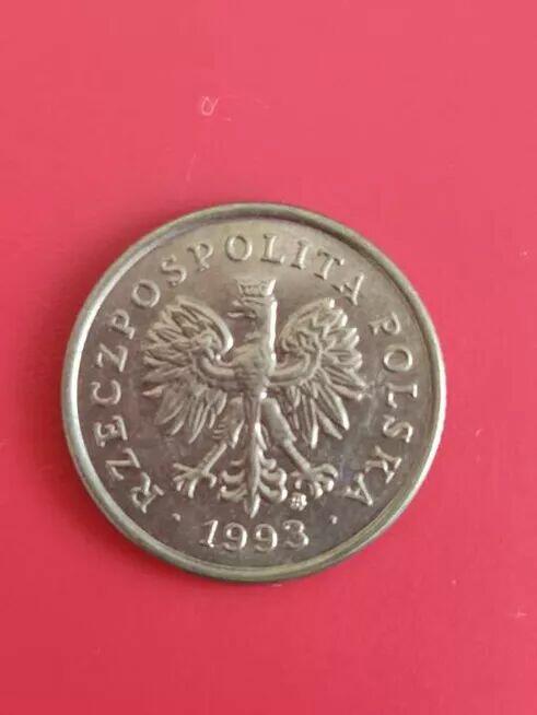 5 groszy 1993r. W kapslu ochronnym.