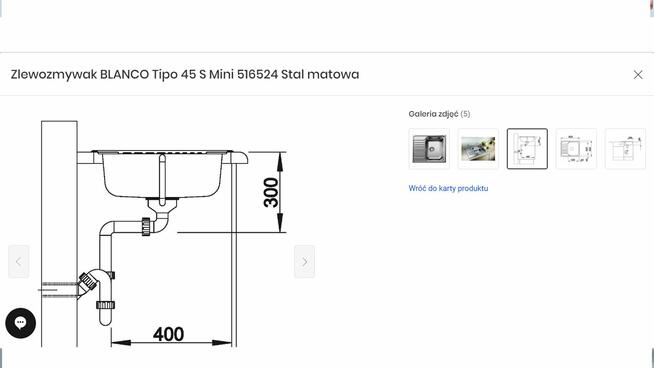 sprzedam zlew Blanco 45 S