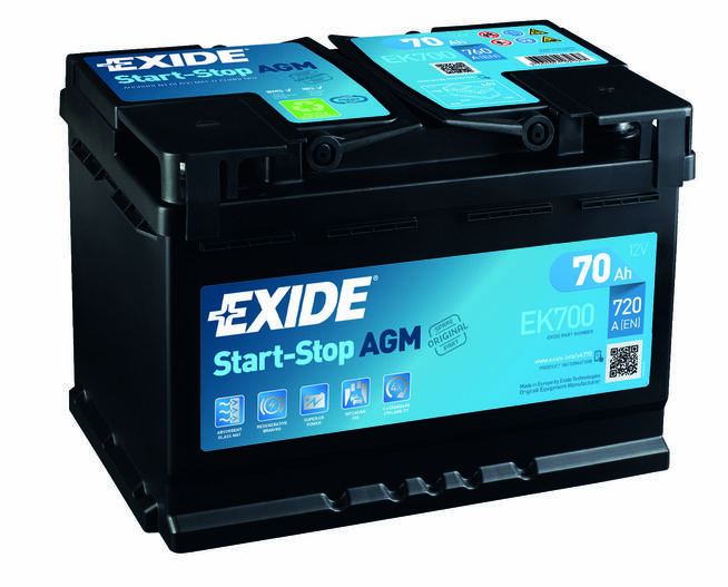 Akumulator 70 Ah 760 A EXIDE AGM – DARMOWY DOWÓZ I WYMIANA