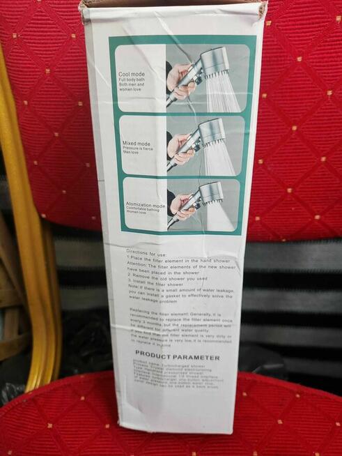 Słuchawka Głowica Prysznicowa masaż pod Prysznic bateria Wąż