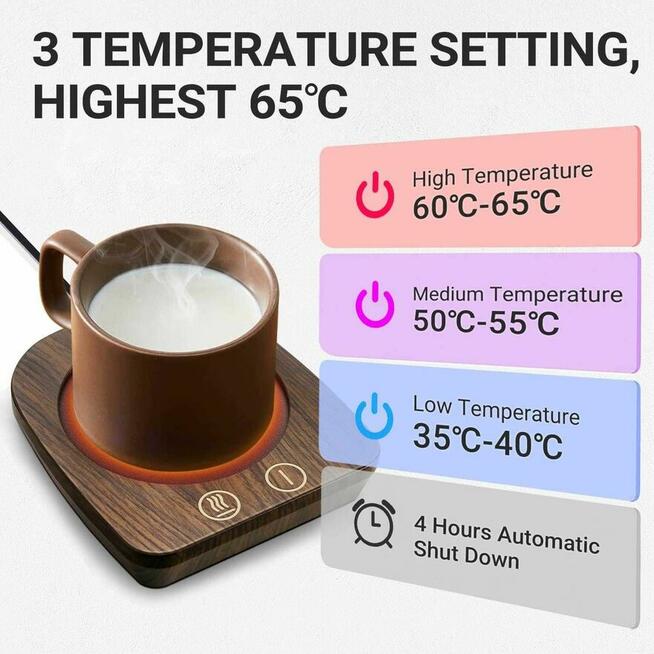 Podgrzewacz Elektryczny do kawy herbaty pod kubek Podstawka