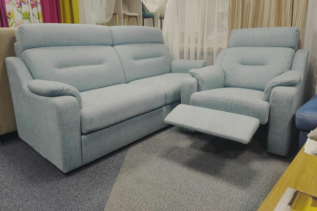 *Skórzany wypoczynek VERO/PAPAVERO+fotel relaks-od ręki