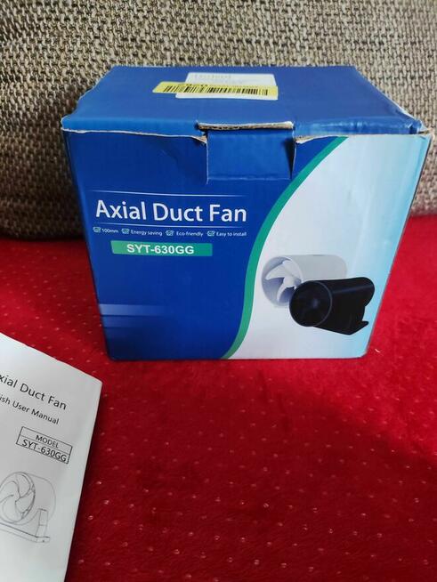 Wentylator kanałowy Rurowy Wydechowy osiowy łazienkowy kuche