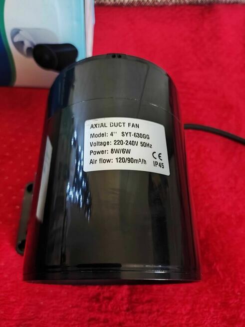 Wentylator kanałowy Rurowy Wydechowy osiowy łazienkowy kuche