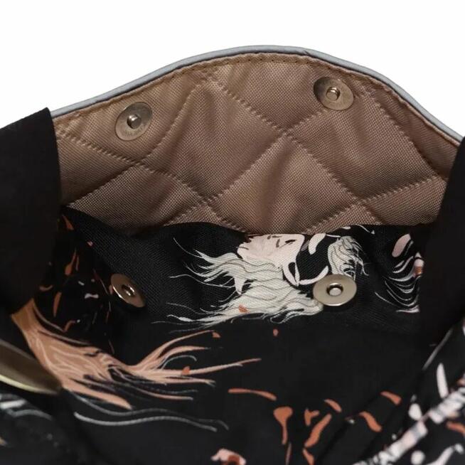 Torbo Plecak Damski 3w1 - Konie na Czarnym