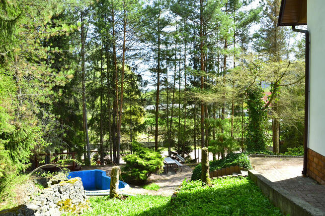 Sprzedam dom w górach, z basenem i boiskiem.