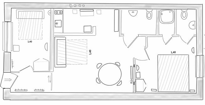 Lokal mieszkalno-użytkowy 55 m2 Piastowska Gdańsk