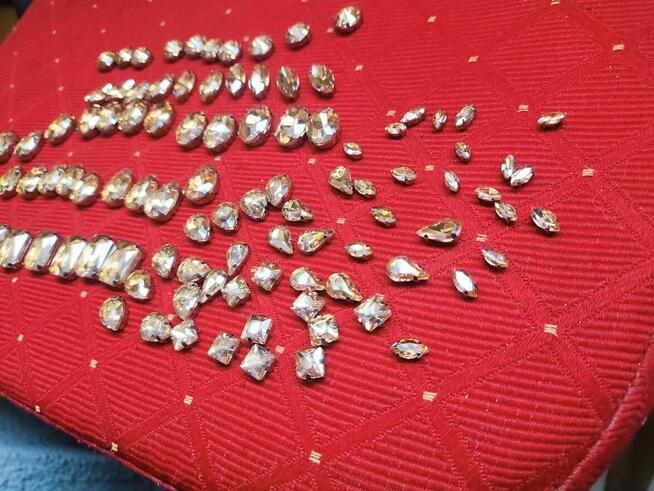 Cyrkonie dżety Kryształki Łezki biżuteria oczko złote