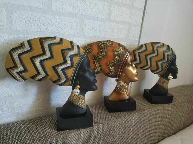 Figurka Afrykańska Afryka Posąg rzeźba ozdoba dekoracja zlot