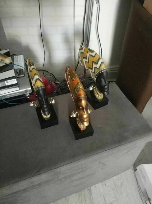 Figurka Afrykańska Afryka Posąg rzeźba ozdoba dekoracja zlot