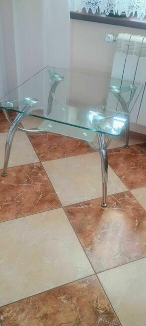 Stolik kawowy-ława ze szklanym blatem 70x70 NUGAT