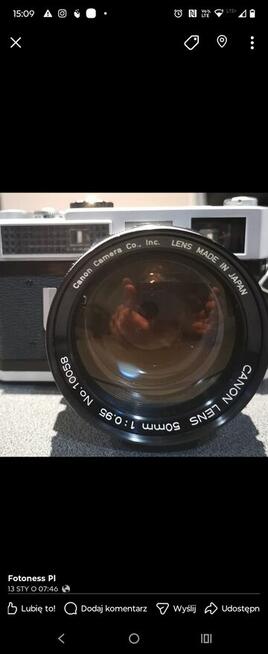 Wyjątkowy obiekty 0,95/50 Canona
