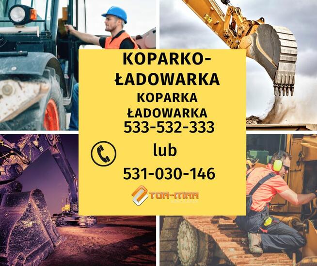 KURS - SZKOLENIE koparka, koparko-ładowarka, ładowarka