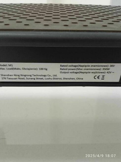 Hulajnoga elektryczna Model: M1 W DOSKONAŁYM STANIE