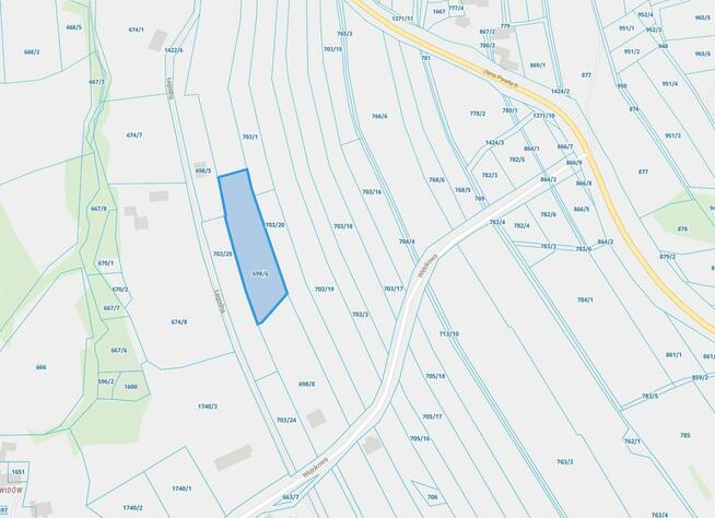 Działka rolna (zagrodowa/siedliskowa), Radocza, 0,34 ha