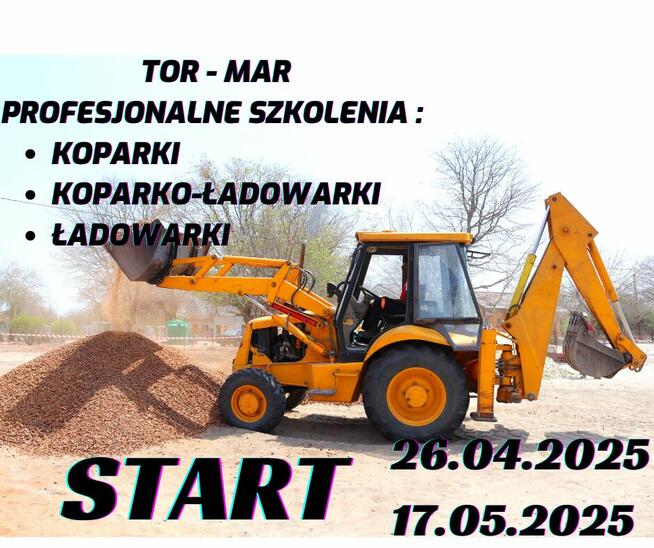 KURS - SZKOLENIE koparka, koparko-ładowarka, ładowarka