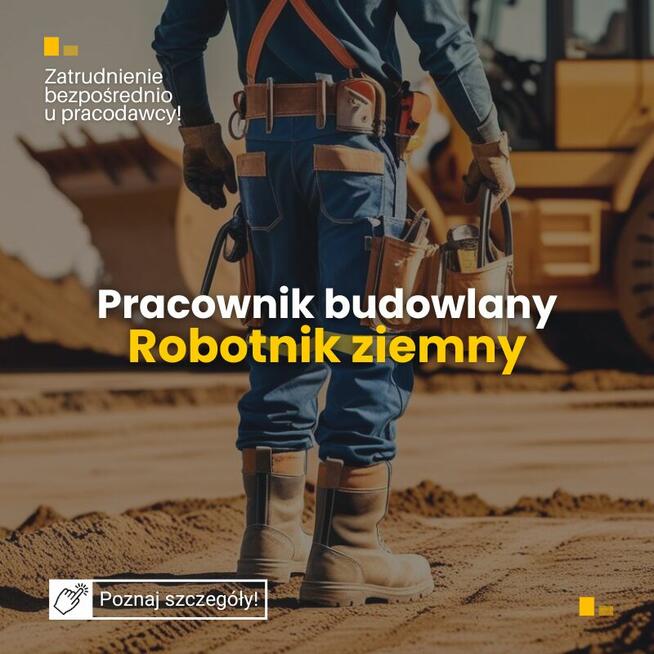 Pracownik drogowy - Robotnik ziemny - Brukarz