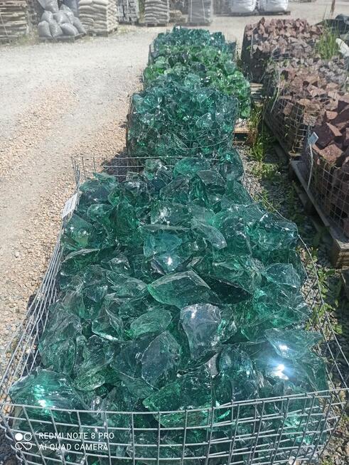 Kamień szklany Bryły Szklane Szkło Kora Kamienna Marianna