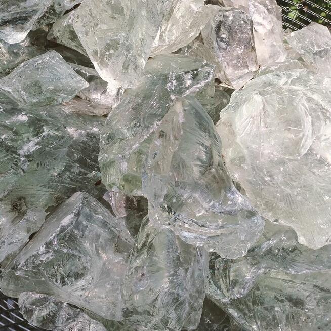 Kamień szklany ozdobny Bryły Szklane Szkło ogrodowe Thasos