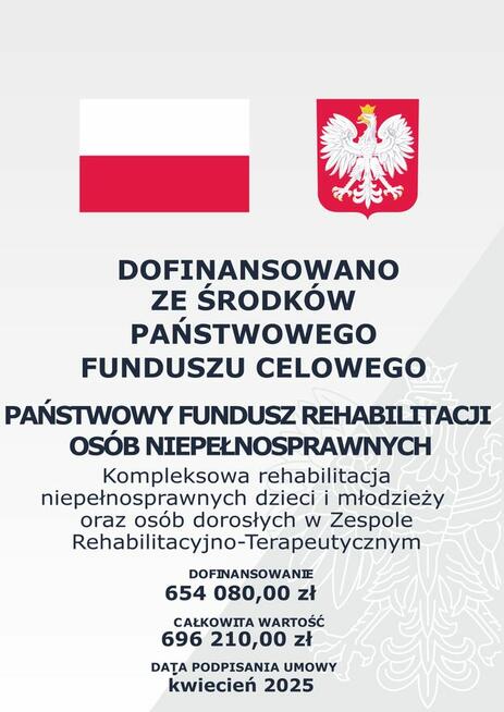 Kompleksowa rehabilitacja niepełnosprawnych dzieci.....
