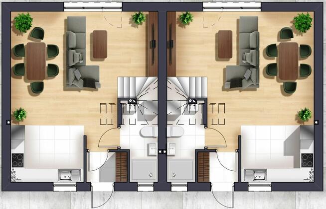 Nowy etap, bliźniak, 83m2, 4 pokoje, ul. Miejska Rzeszów