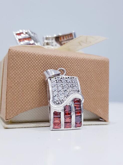 Zestaw srebrnej biżuterii ślubnej Apart