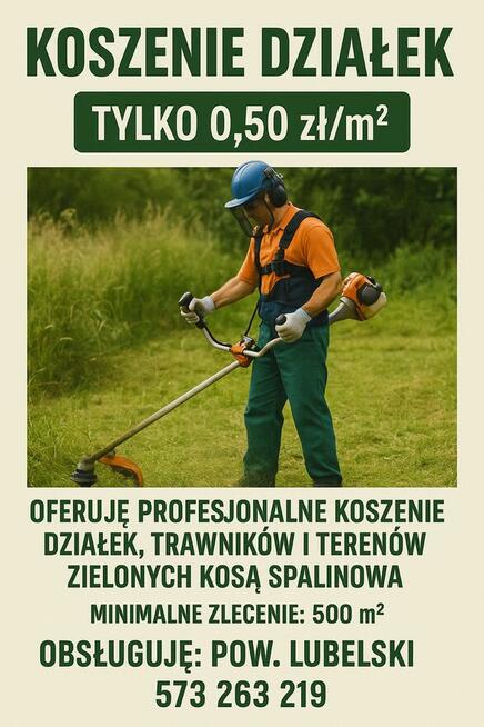 Koszenie działek — Lublin i okolice | Tylko 0,50 zł/m²!