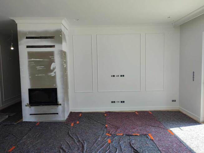 Szpachlowanie agregatem, malowanie, gładzie, prace wykończen