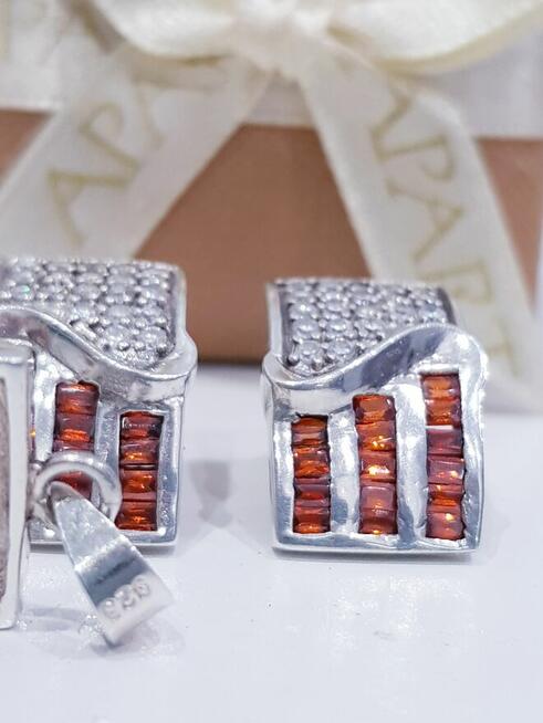 Zestaw srebrnej biżuterii ślubnej Apart