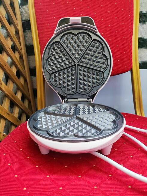 Gofrownica Bestron ASW217 różowa 700W do gofrów