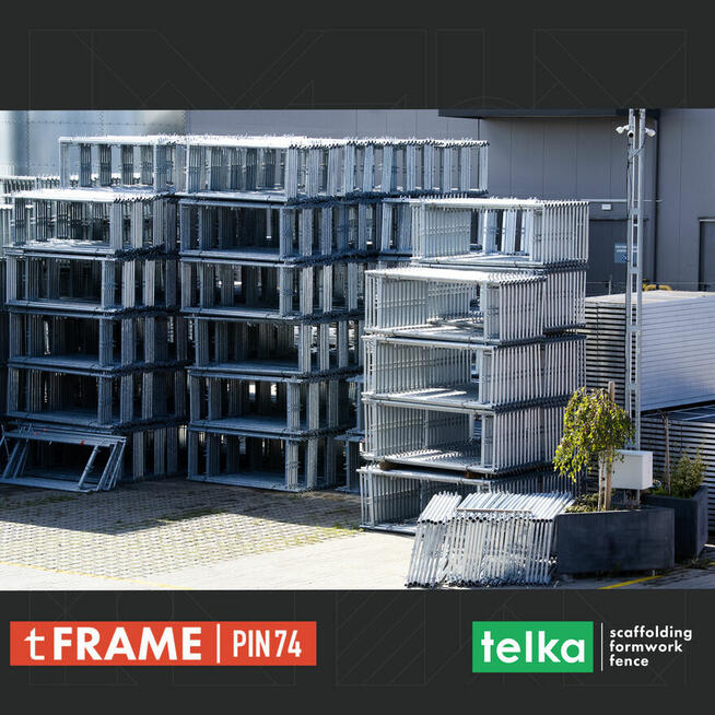 Telka 250m² PIN74 Rusztowanie ramowe