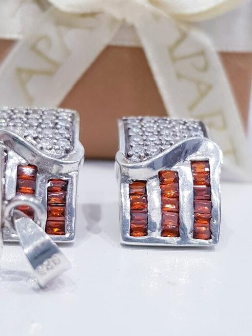 Zestaw srebrnej biżuterii ślubnej Apart