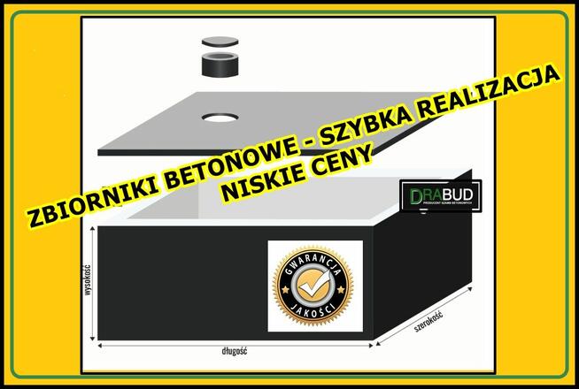 Szamba, zbiorniki betonowe, piwnice