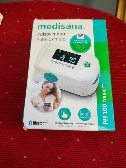 Pulsoksymetr Medisana PM100 Pulsometr Bluetooth tętno puls