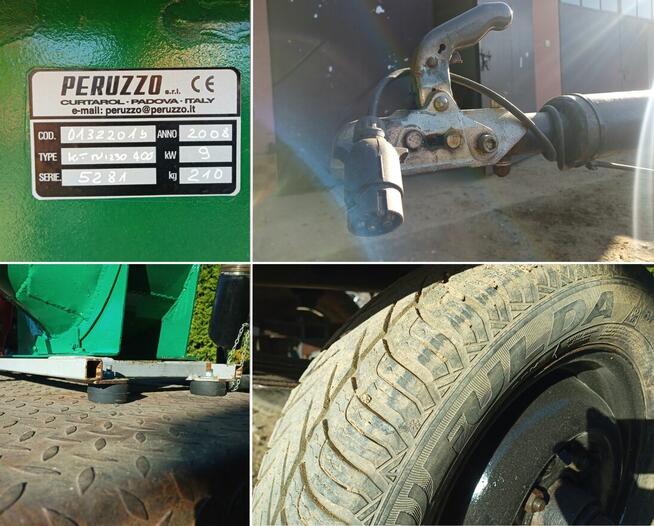 Odkurzacz Do Liści Peruzzo Turbo 400 na Przyczepce