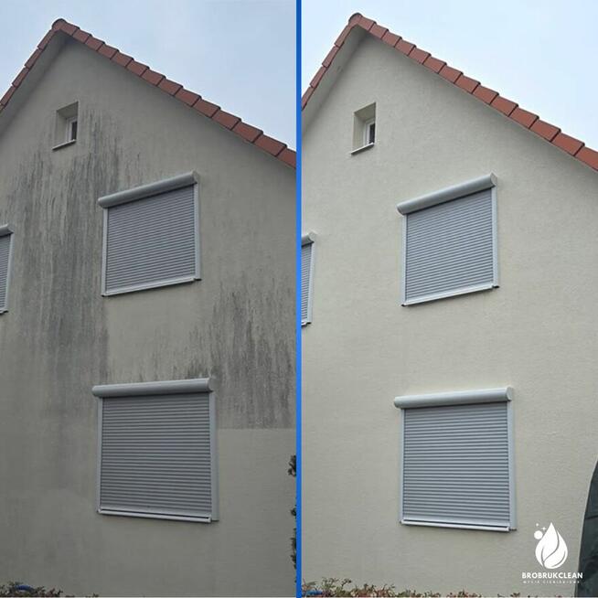 Mycie i czyszczenie kostki brukowej, elewacji oraz dachów