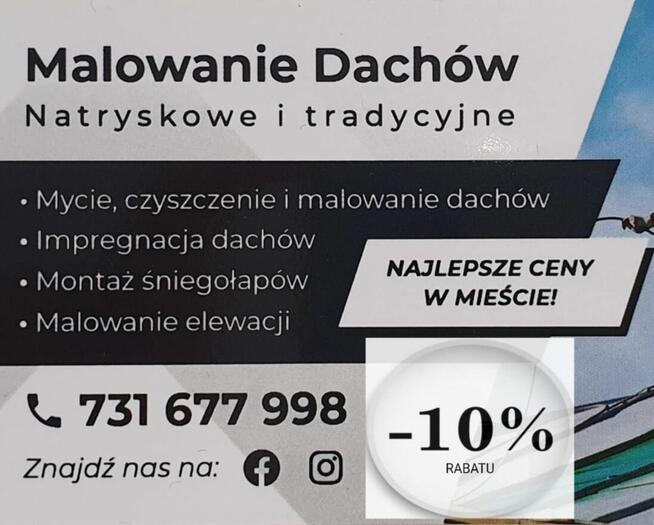 Malowanie dachów I elewacji