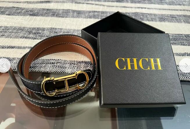 Nowy Damski pasek komplet Carolina Herrera + Box!!