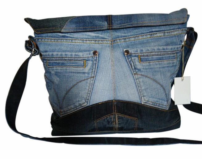 Torebka „listonoszka” „Elf - Hand Made - Upcycling.