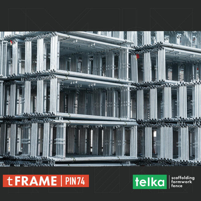 Telka 1000 m² PIN74 Rusztowanie ramowe