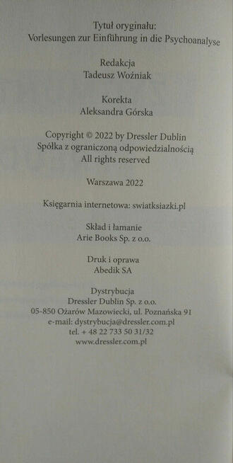 Wstęp do psychoanalizy - Zygmunt Freud