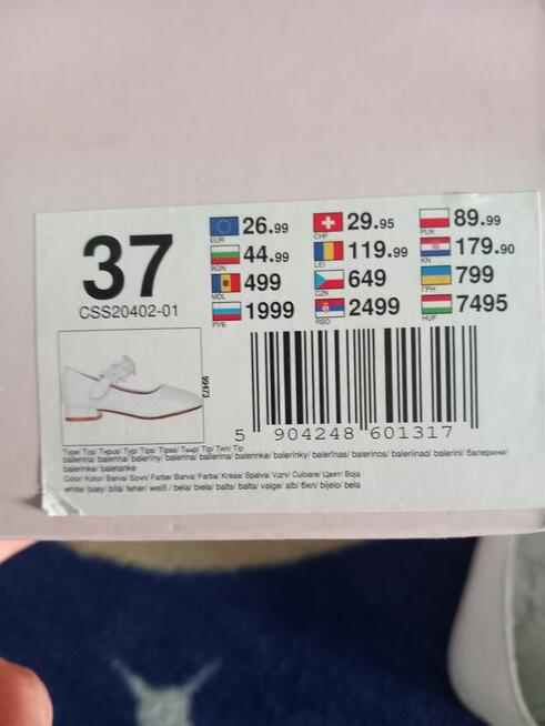 Buty komunijne 36