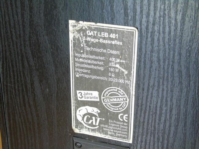 Mocne kolumny Cat 2 x 400 wat. DOSTAWA.