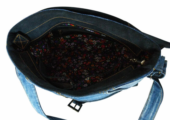 Torebka „listonoszka” „Elf - Hand Made - Upcycling.