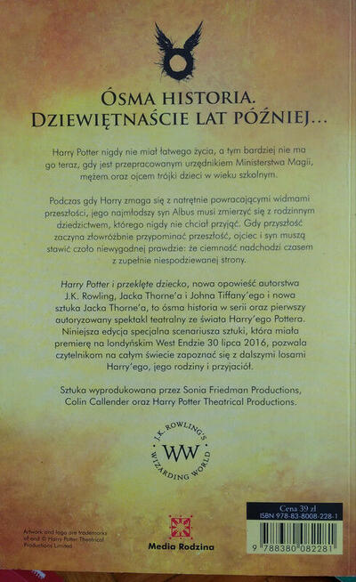 Harry Potter i przeklęte dziecko część 1. i 2. - J.K Rowli