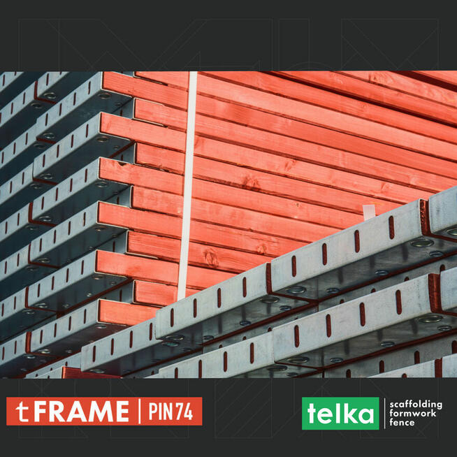Telka 1000 m² PIN74 Rusztowanie ramowe
