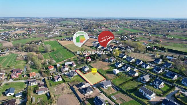 Działka budowlana Luborzyca gm. Kocmyrzów-Luborzyca, Stroma