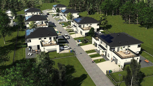 Nowe domy bliźniacze – surowy stan, Krasne