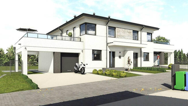 Nowe domy bliźniacze – surowy stan, Krasne